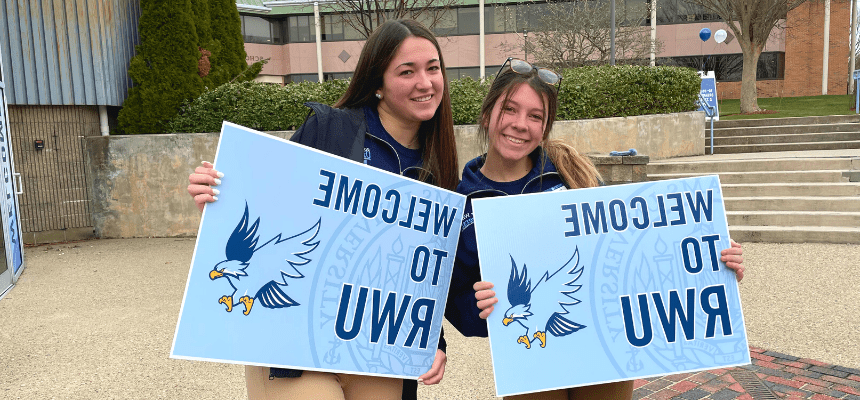 students excited on campus